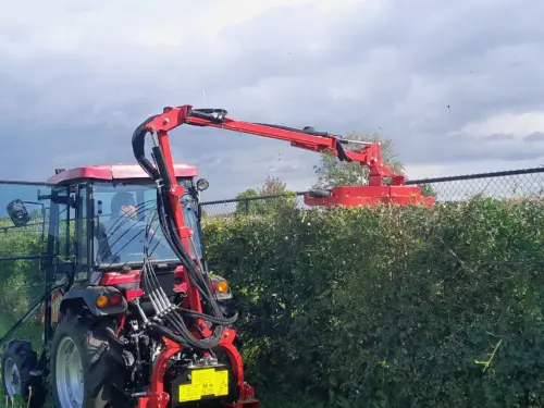 Heggenschaar met mulcher